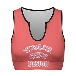 Custom Bras for Women Personalized Crop Tops with