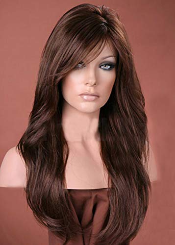 Forever Young Ladies Auburn Brown Mix Long Tousled Layered Wig