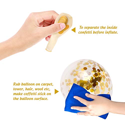 LovesTown Balloon Arch Garland Set,120 Pcs White Pink Gold Latex Balloons White Gold Confetti Balloons Baby Shower Ballons for Girl Wedding Birthday Graduation Party Decorations