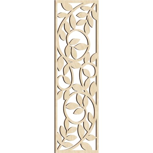 Utica Decorative Pierced Fretwork Wood Wall Panels, 17 3/8"W x 44 3/8"H x 1/4"T…