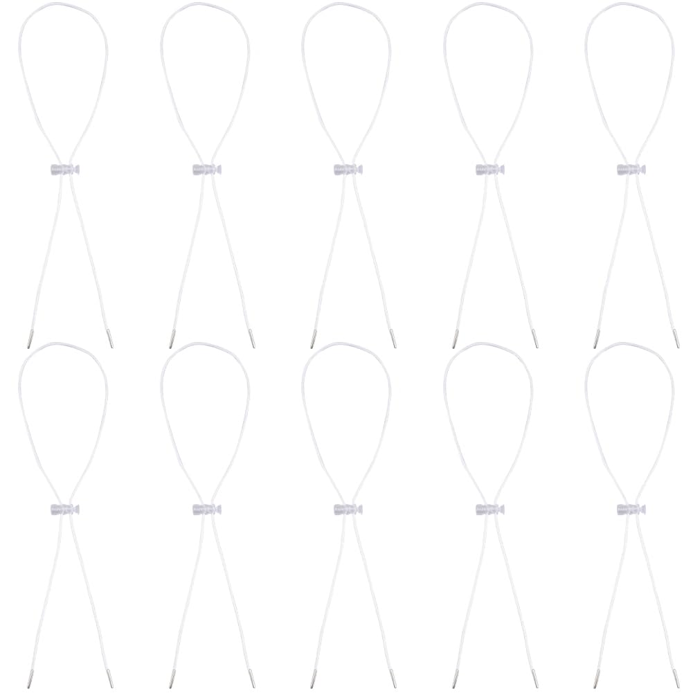 GORGECRAFT 10Pcs Yoga Mat Band Strap Thin Yoga Mat Bands Polyester White Yoga Mat Storage Clasps Adjustable Carrier Sling Straps for Exercise Carrying Different Mats Outdoor Sports