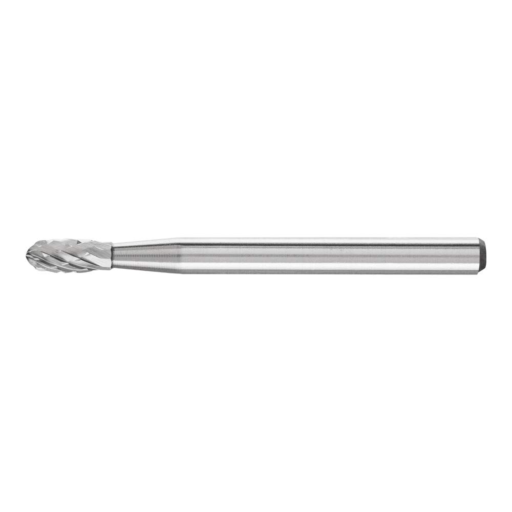 PFERD 21210083 Carbide Burr, Teardrop Shape TRE, Toothing 3 Plus, Burr Diameter 3 mm, Shaft Diameter 3 mm, Length 37 mm, for Universal Applications on The Most Important Industrial Materials — image 1
