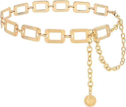 Amazon.com: Waist Chain Belt Multilayer Gold Silver Sun Moon  display picture 3