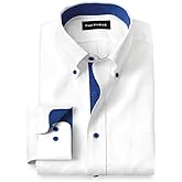Paul Fredrick Men's Classic Fit Comfort Stretch Non-Iron Solid Dress Shirt