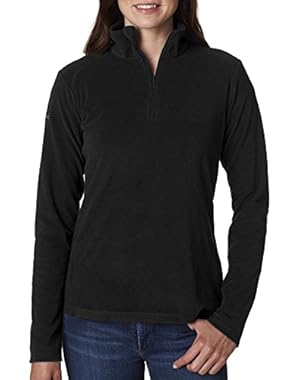 Ladies' Crescent Valley 1/4-Zip Fleece , BLACK, 1XL