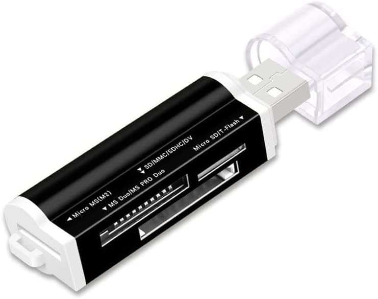 AKORD 7-IN-1 USB 2.0 MEMORY STICK CARD READER ADAPTER FOR SD / MICRO SD / TF / M2 DUO / SDHC / SDXC / MMCMobile / MMC / MMC Plus / MS Pro Duo / M2 Micro / MS Pro / MicroSD