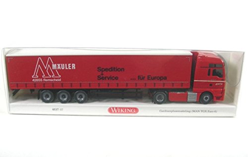 Wiking 053707 MAN TGX Euro 6 Curtain Side Truck Mauler