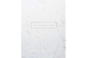 Appointment Book: Appointment Book with Times 15 Minute Increments, Daily and Hourly Schedule Notebook, 8 Column Appointment 