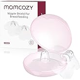 Momcozy Nipple Shield, Floral Contact Nipple Shield for Breastfeeding Moms with Flat or Inverted Nipples, 20mm, 1 Pair
