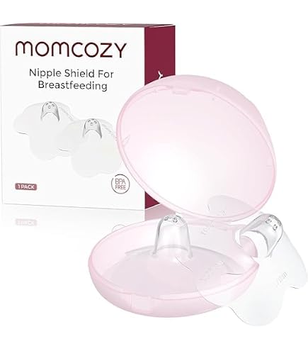 MedelaContact Bouclier de mamelon pour allaitement, 16mm Extra Petit Nipleshield, pour des difficultés de verrouillage ou des mamelons plats ou inversés, 2 comptage avec étui de transport, fabriqué sans BPA