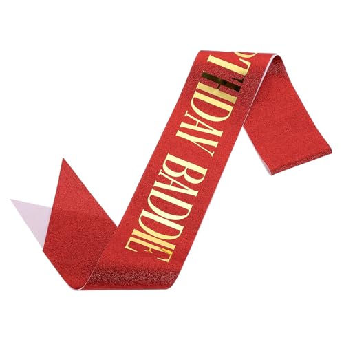 Red, Gold Foil Lettering