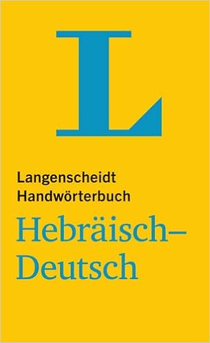 Langenscheidt Handworterbuch Hebraisch Deutsch Fur Schule Studium Und Beruf Langenscheidt Handworterbucher Amazon De Langenscheidt Redaktion Bucher
