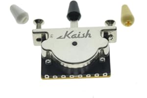 DOPRO Heavy Duty 5 Way Guitar Pickup Lever Selector Switch for Strat Tele with 3 Plastic Tips