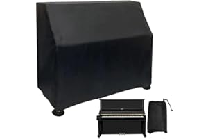 GLHDDL-Upright Piano Cover-Black Piano Cover-Pet Paw Protector-Waterproof, Dustproof, Sunproof-Reusable Washable Piano Full Cover
