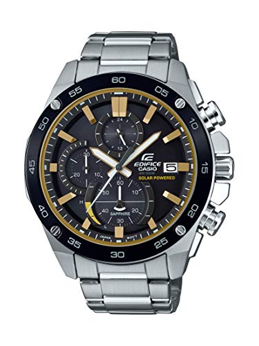 Casio Men's EFS-S500DB-1BVCR Edifice Analog-Digital Display Quartz Silver Watch