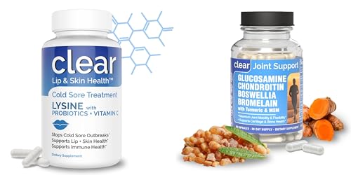 Clear Probiotics Cold Sore Treatment & Joint Support Supplement - Value Set