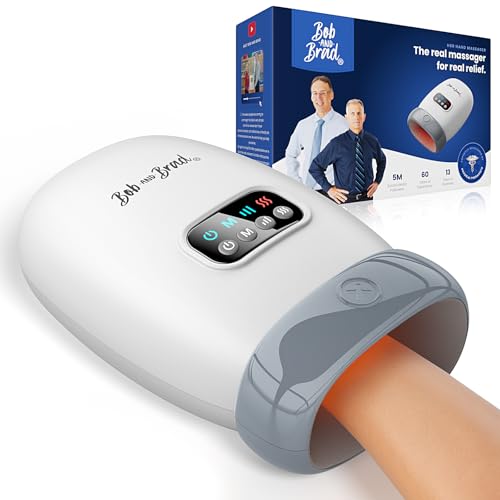 Bob And Brad H60 Handmassagegerät Mit Wärme Und Kompression, Elektrische Handmassage Bei Arthritis &Amp; Karpaltunnelsyndrom, Massager Schmerzlinderung Für Handgelenk &Amp; Finger, Geschenke Für Damen Herren
