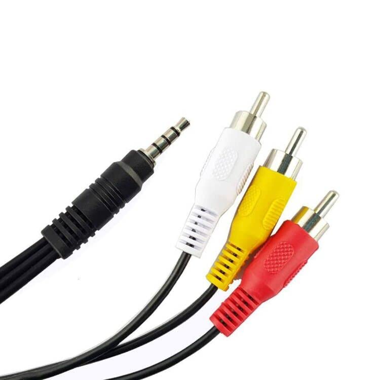 LiKuCo 6.6Feet 3.5mm Male Jack 4Port to 3-RCA Adapter Audio Stereo Extension Cable 2pack (6.6Feet)