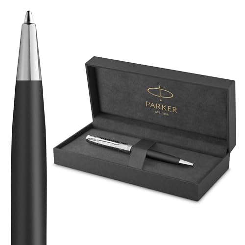 Parker Sonnet Ballpoint Pen | Legacy of Flight Collection | Chrome Trim | Medium Point with Black Ink Refill | Gift Box