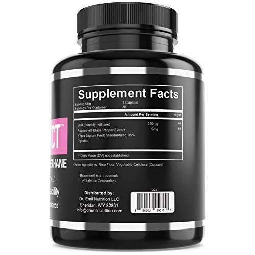 Dr. Emil 250mg DIM Supplement with BioPerine Estrogen Balance