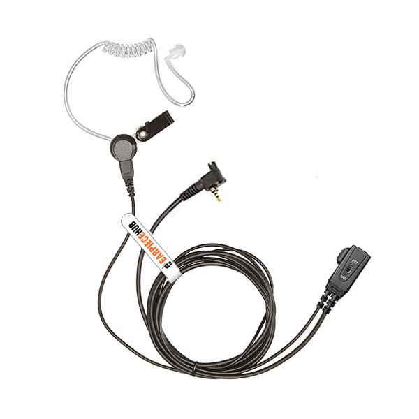 PTT/VOX Security Earpiece (Covert acoustic tube Headset) Compatible with Motorola Tetra MTH600, MTH650, MTH800, MTH850, MTP850, MTS850 Radio