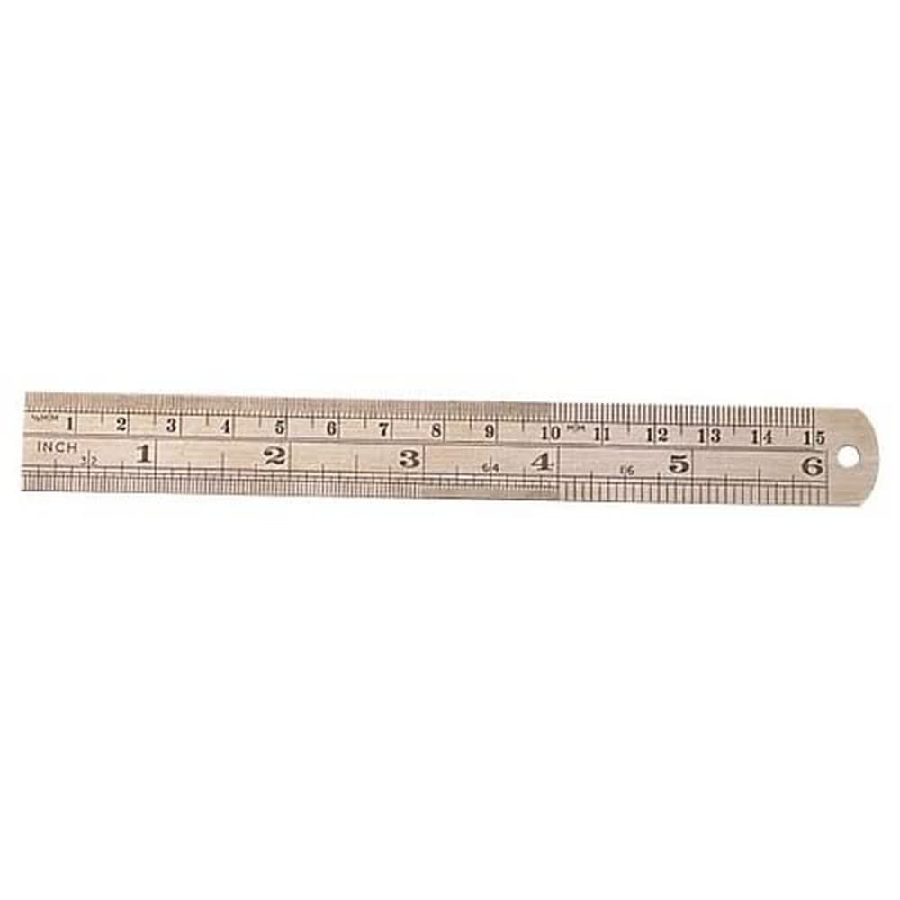 Draper 59633 Steel Rule 150mm/6 X19mm Wide