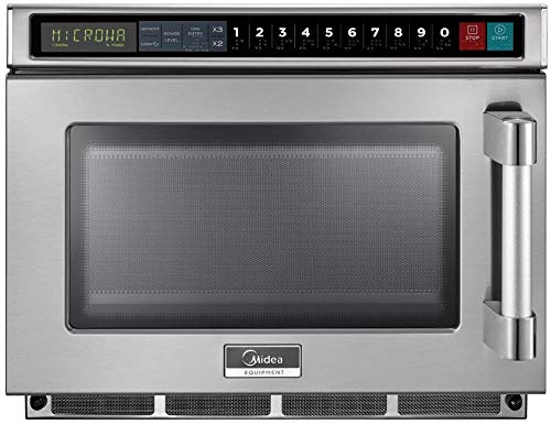 Midea Equipment 1200 Watt Scanning Commercial Microwave Oven, 1200W, Stainless Steel (1217G1S)