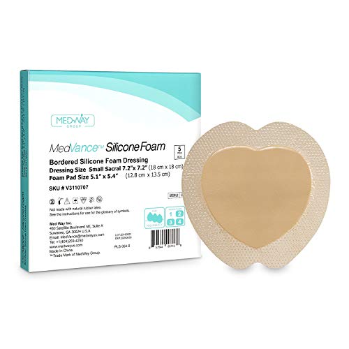 MedVance TM Silicone Bordered Silicone Adhesive Foam Dressing Sacral
