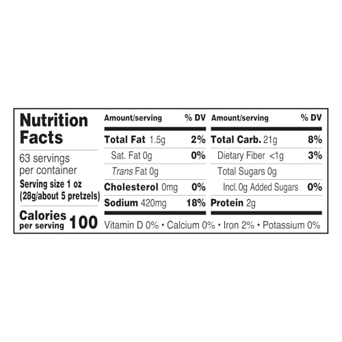 UTZ SOURDOUGH SPECIALS PRETZELS, ORIGINAL, 63 OZ. BARREL, CLASSIC PRETZEL KNOT WITH RICH SOURDOUGH FLAVOR, RESEALABLE CONTAINER, TASTY PARTY SNACK WITH ZERO CHOLESTEROL