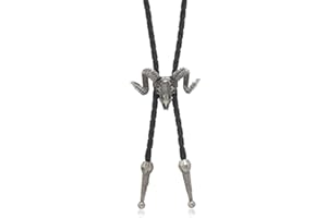 AZORA Western Cowboy Bolo Tie for Men Native American Bola Necktie Rodeo Leather Necktie for Men Women