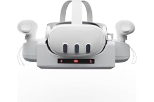 CBDYWVR VR Charging Station for Oculus/Meta Quest 3, Charging Dock Supports LED Indicator, Charging Dock Station with USB-C Fast Charging for VR Console and Touch Controller