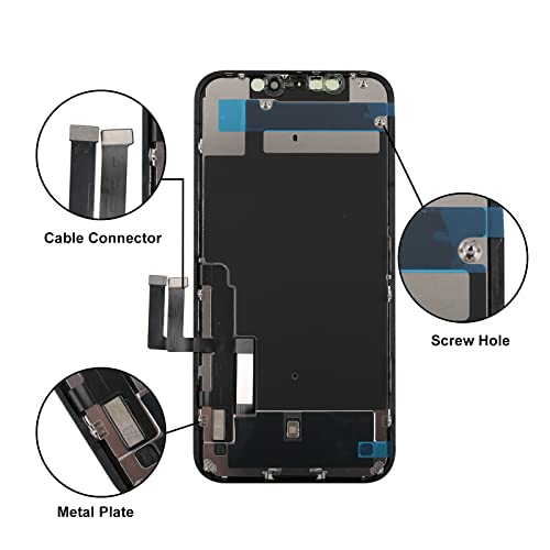 LL TRADER Screen Replacement for iPhone 11 LCD Retina 6.1'' FHD Display COF Touch Screen Digitizer with Repair Tool Kits, Waterproof Tape, Screen Protector(for Model A2111, A2223, A2221)