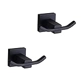 GERZWY Bathroom Matte Black Coat Hook SUS 304