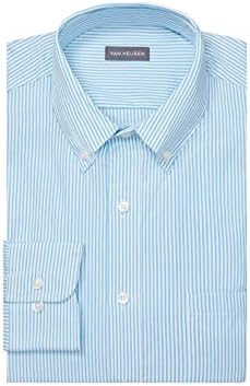 Van Heusen mens Regular Fit Pinpoint Stripe Dress Shirt, Periwinkle, 15.5  Neck 32-33 Sleeve Medium US price in UAE | Amazon UAE | kanbkam