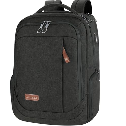 KROSER Laptop Backpack Large Computer Backpack Fits up to 15.6-17.3 Inch Laptop with USB Charging Port Water-Repellent School Travel Backpack Casual Daypack for Business/College/Women/Men