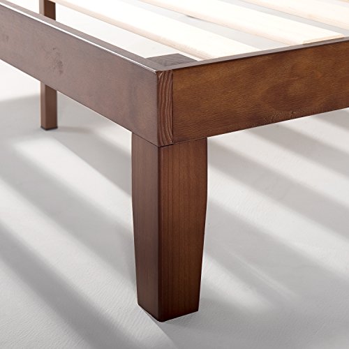 Mellow 12" Classic Solid Wood Platform Bed Frame w/Wooden Slats (No Box