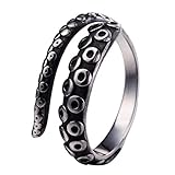 Vintage Halloween Octopus Rings for Women Men