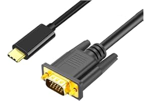 USB Type C to VGA Cable USB Type-C 3.1 to VGA Adapter USB Type C Male to vga Male HD Video Conversion Cable with Conversion c