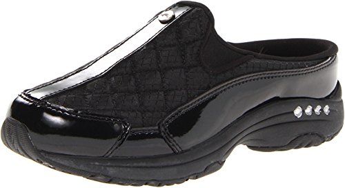 Easy Spirit Traveltime Women's Slip On, 6 B(M) US, Black-Patent