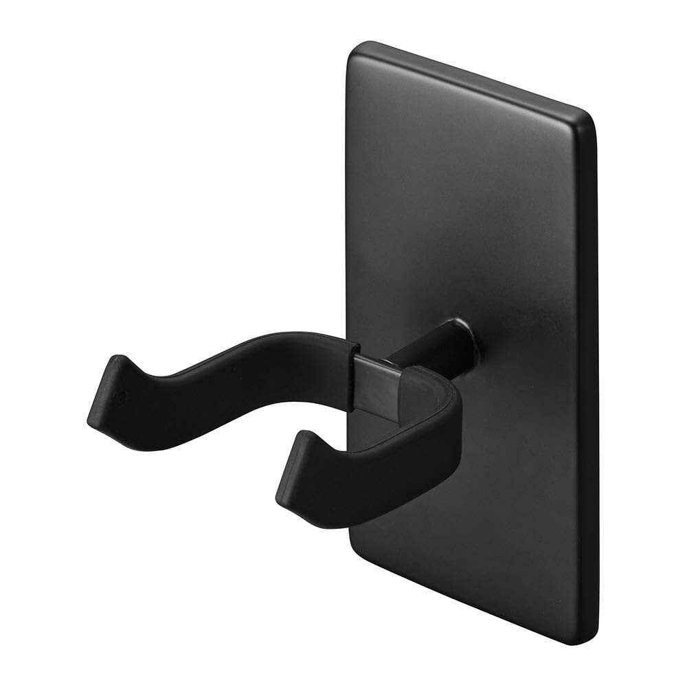 YAMAZAKI 1926 Tower Wall Guitar Holder Black Steel/Silicone/ABS Resin Minimalist 8 x 11.5 x 14 cm