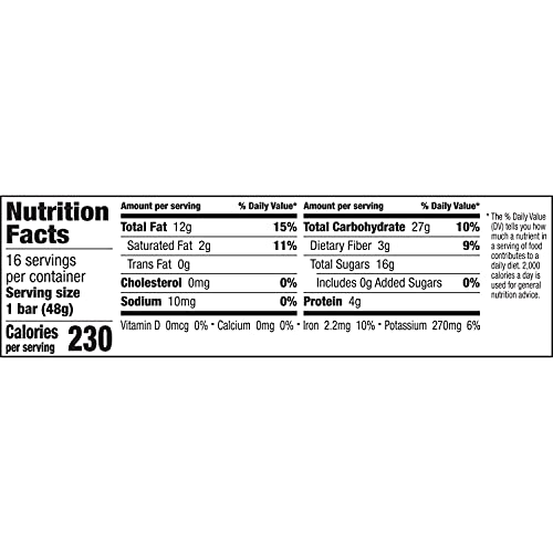LARABAR CASHEW COOKIE, GLUTEN FREE VEGAN FRUIT & NUT BAR, 1.7 OZ BARS 16 CT