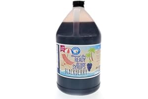 Hypothermias Blackberry Ready to Use Gallon (128 Fl. Oz) Hawaiian Snow Cone Flavors Syrup - Shaved Ice, 100% Pure Cane Sugar