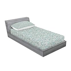 Ambesonne Rose Fitted Sheet & Pillow Sham