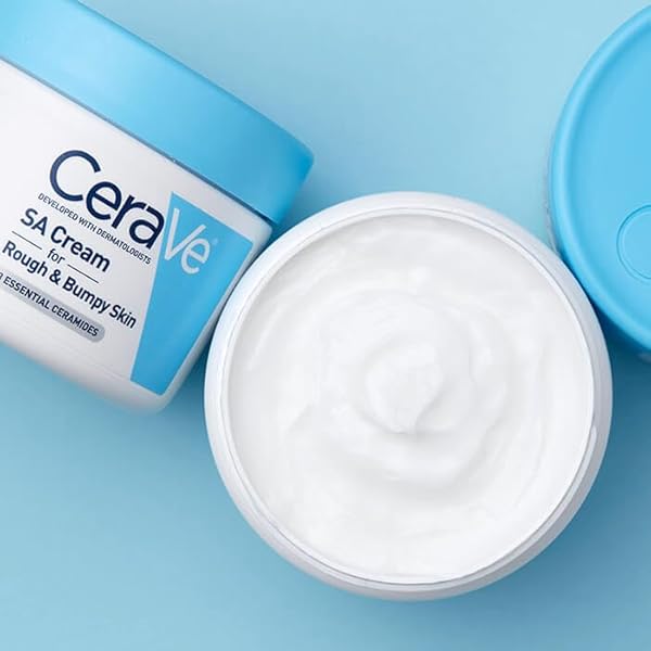 CERAVE MOISTURIZING CREAM WITH SALICYLIC ACID, EXFOLIATING BODY CREAM WITH LACTIC & HYALURONIC ACID, NIACINAMIDE, AND CERAMIDES, FRAGRANCE FREE & ALLERGY TESTED, 16 OUNCE