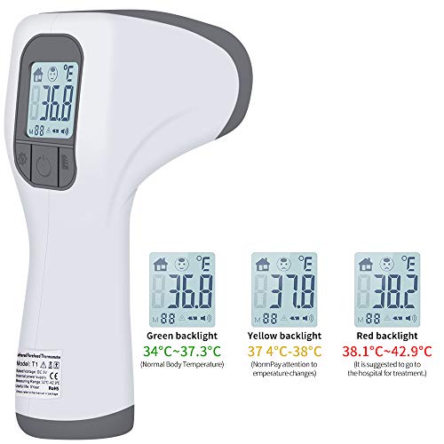 Infrared Thermometer Gun Accurate Forehead NonContact Digital Body