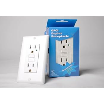 Safe GF GFC Outlet 15 Amp LED Ndcator Non-TR/WR Unversal Power