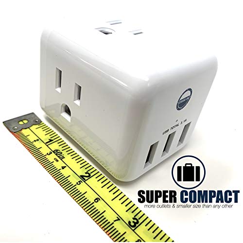 Cruise Ship Power Strip No Surge Cube Outlet Multi Plug [3 Electrical