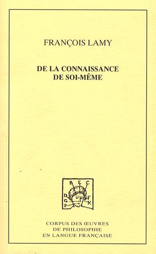 De la connaissance de soi même