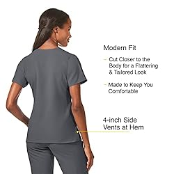 WonderWink W123 Women’s Stylized V-Neck Scrub Top