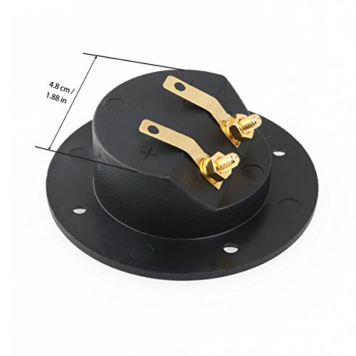 PIXNOR DIY Home Car Stereo Screw Cup Connectors Subwoofer Plugs 2Way Speaker Box Terminal